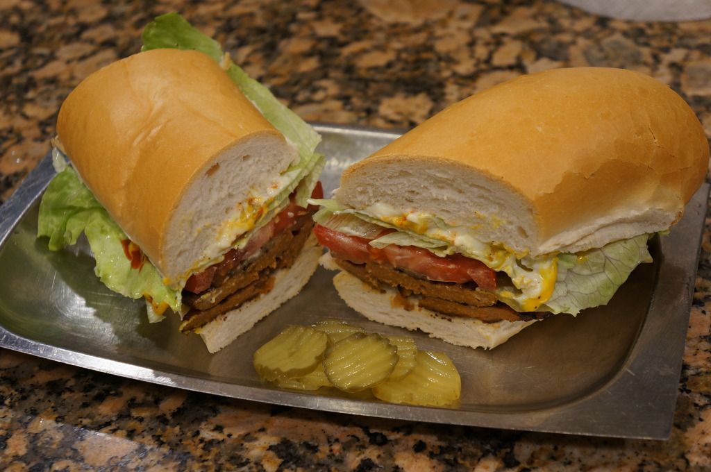 Grilled Hot Beef Sausage Patty Poor Boys